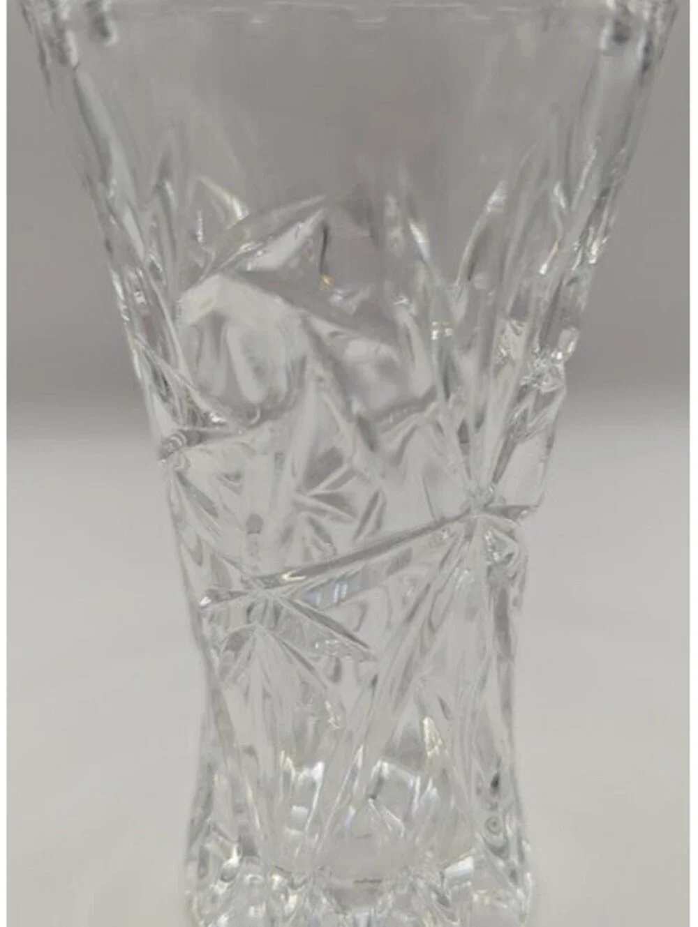 Vintage Lenox Full Lead Crystal Star Burst Bud Vase - 4